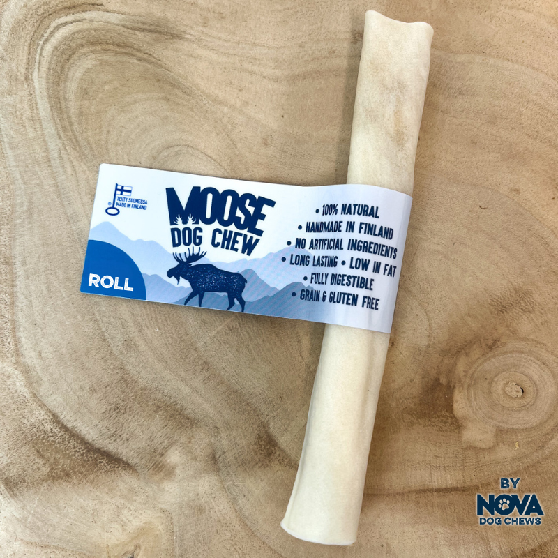 Rauh! ® Moose Roll Chew - Great Natural Rawhide Alternative