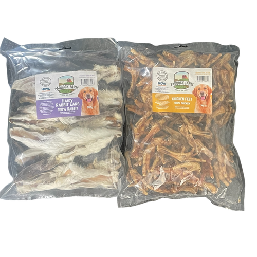 500g Rabbit Ears + 1KG Chicken Feet